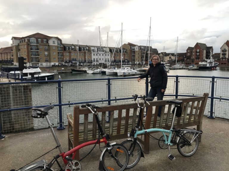 Bike tours with our Brompton bikes after some repairs