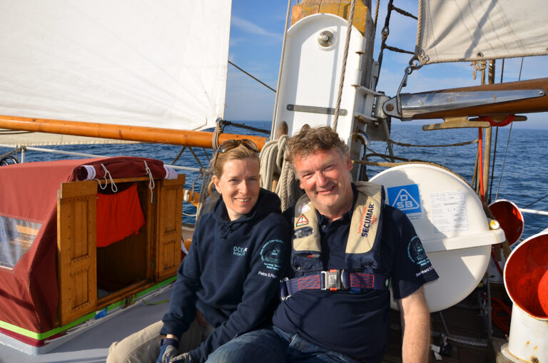 Die stolzen Skipper der Ketsch Roter Sand