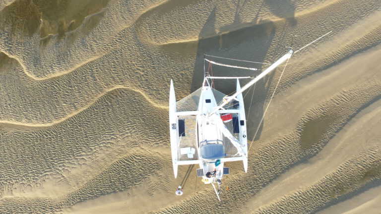 Luftbild auf der Sandbank