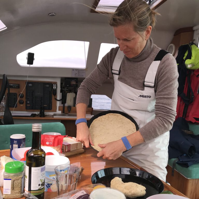 Pizza-Backen auf Sea mit Sea-Band