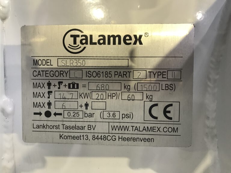 2020: Plakette Talamex SLR 350 mit Aluminium Boden