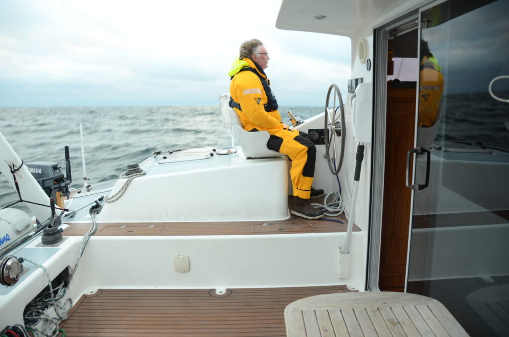 Geschütztes Fahren im Cockpit - auch auf der Nordsee